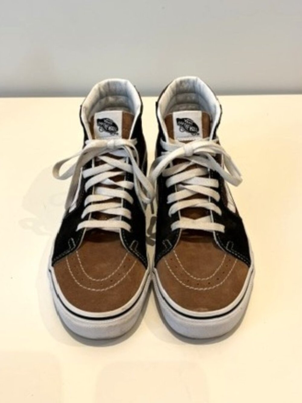 Vans Sk8-Hi Brown Black Suede High Top Sneakers Women's 9.5